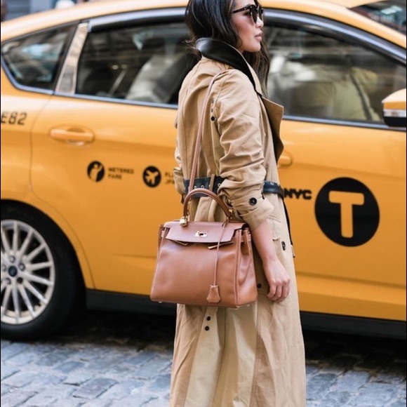 Avec Les Filles Colorblock Cotton Trench w/ Belt - Picture 5 of 8